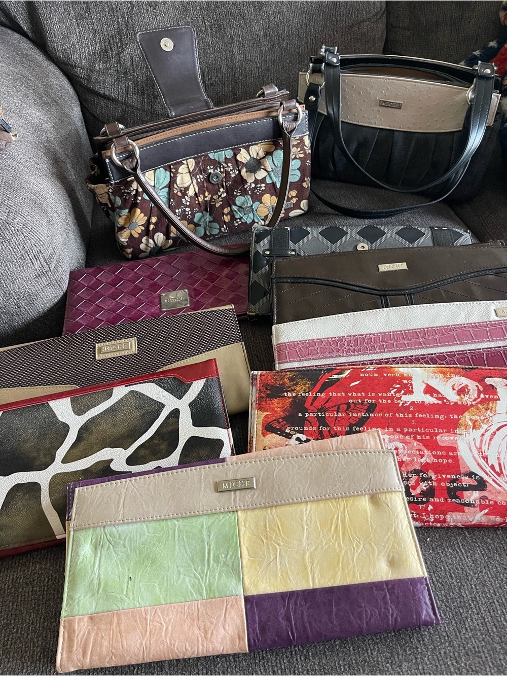 Multi-Color Patchwork Clutch Wallet - Women Bags